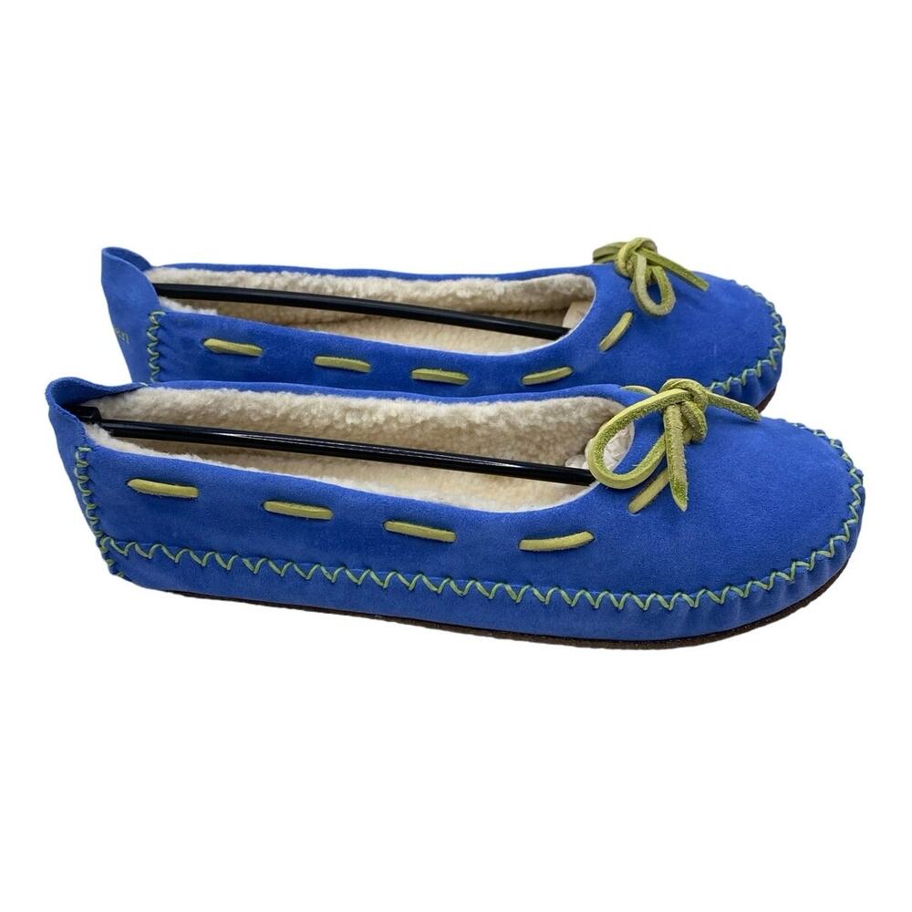 NIB L.L Bean Cornflower Blue SlippersSz 9